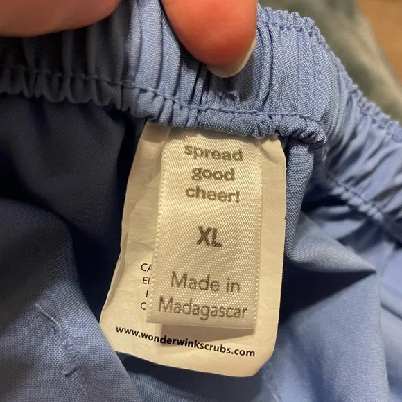 WonderWink blue scrub pant size XL - Picture 3 of 4